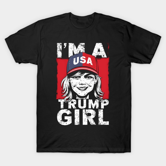 I'M A Trump Girl Election Usa America T-Shirt by OrigamiOasis